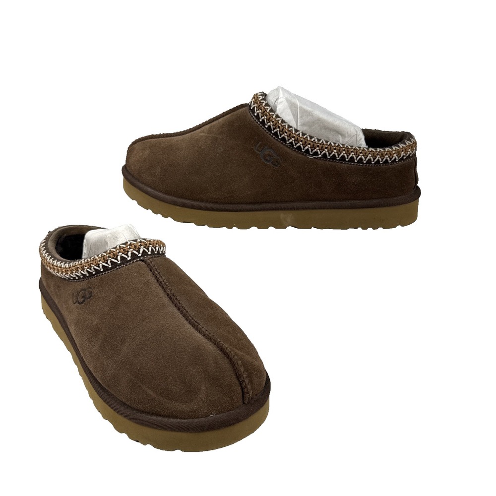 Ugg Mens Tasman II Slipper Shoes Size 12 Dusted Cocoa Suede Sheepskin Lining